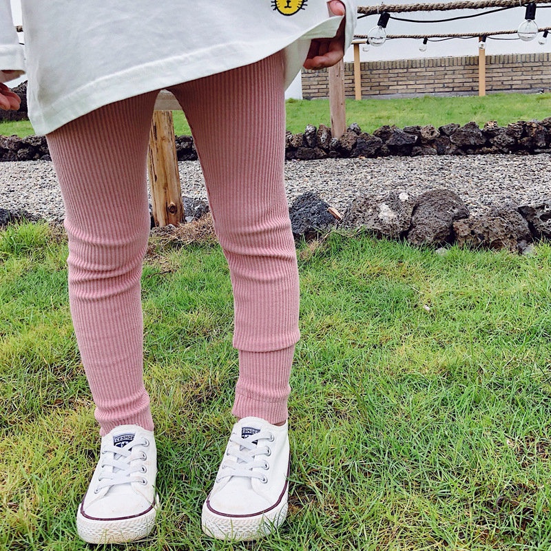 Quần Legging Lưng Thun Màu Sắc Cho Bé Gái