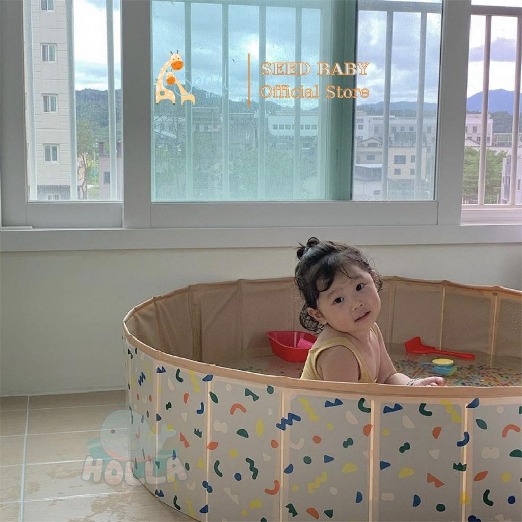 Bể bóng đa năng gấp gọn Holla cho bé làm bể bơi (không kèm bóng) - Seed Baby