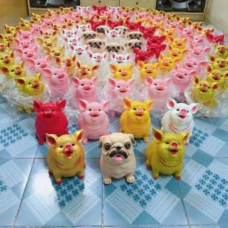Heo lơn đất dáng ngồi mẫu mã đẹp đa dạng màu sắc giá rẻ nhất thị trường       ..............  . ...  . ...  .   ..