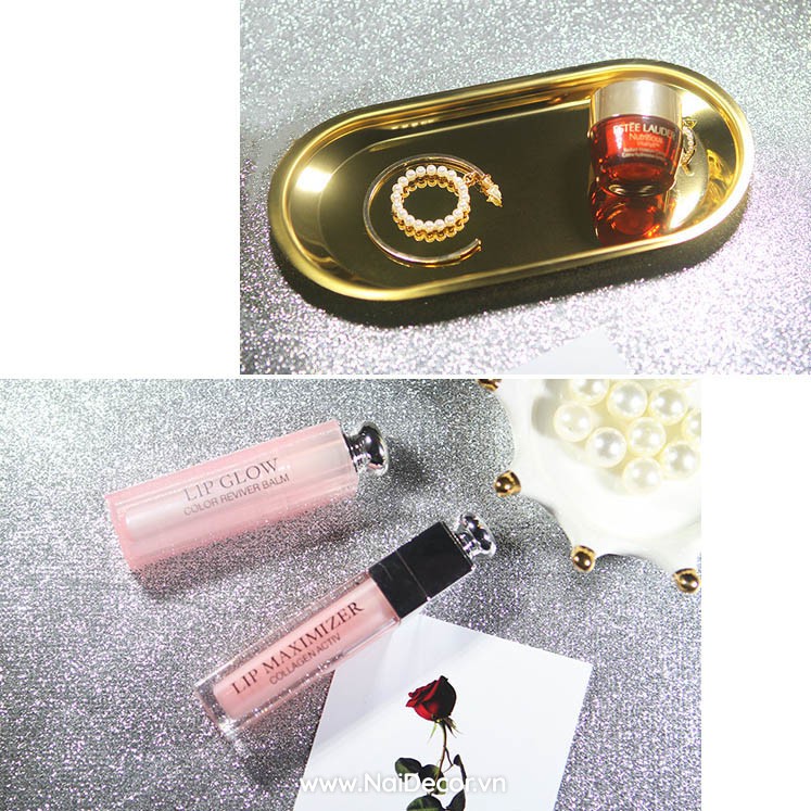 Nền kim tuyến dùng để chụp mỹ phẩm trang sức