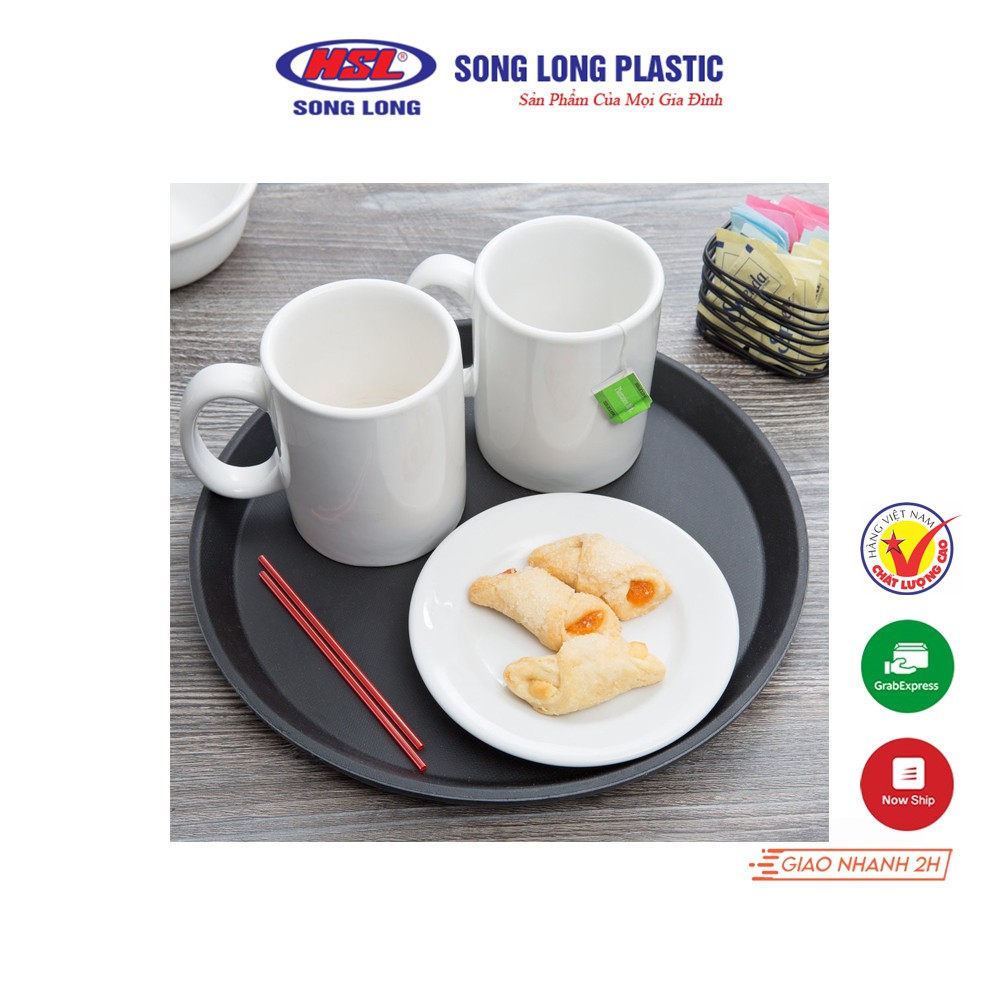 Khay Đựng Thức Ăn Tròn Hàn Quốc Song Long Plastic  2836100% nhựa nguyên sinh, an toàn thực phẩm