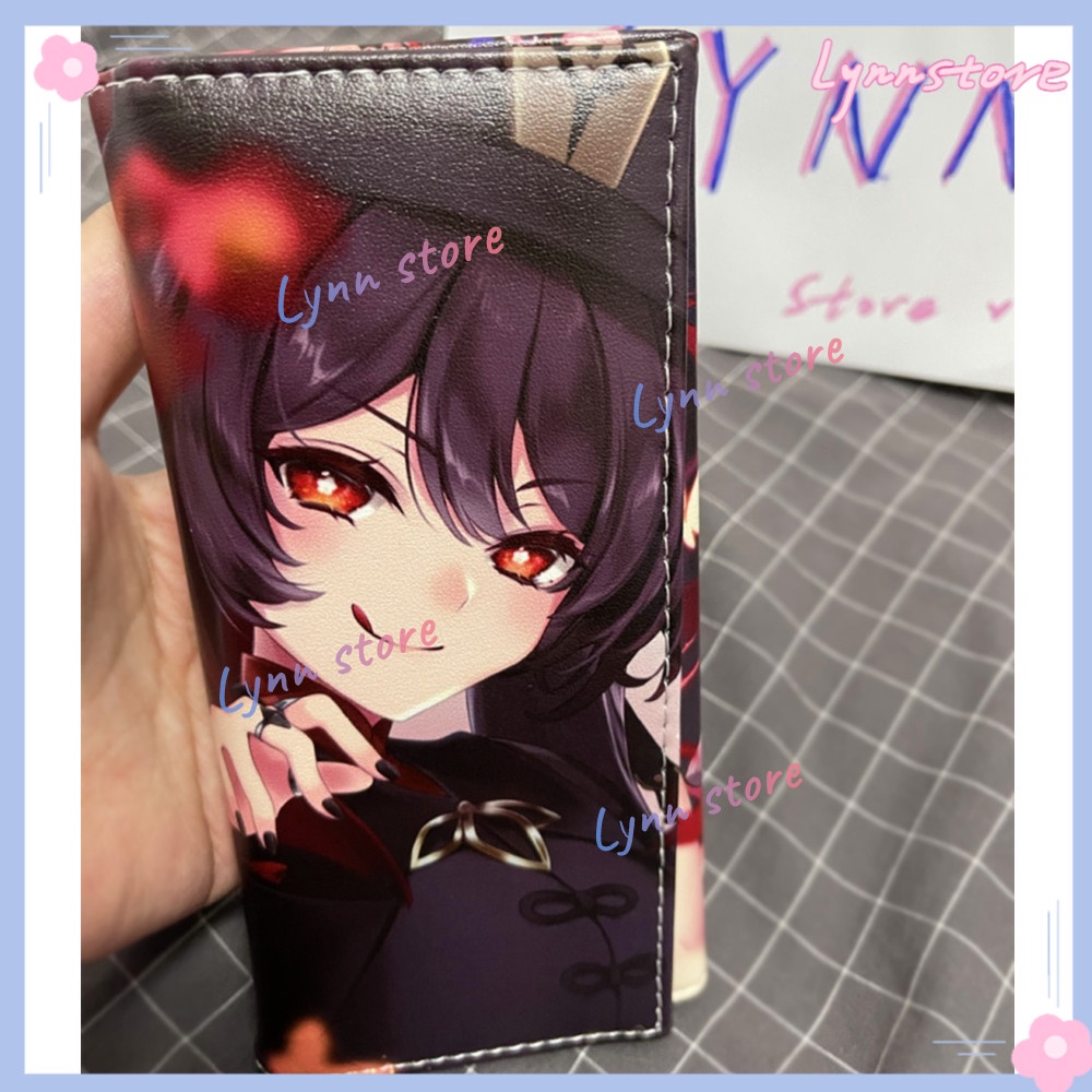 Trò chơi hot Genshin Impact Shenhe Yunjin Zhongli Ví dài cho thẻ tín dụng sinh viên Ví cosplay hoạt hình Ví PU