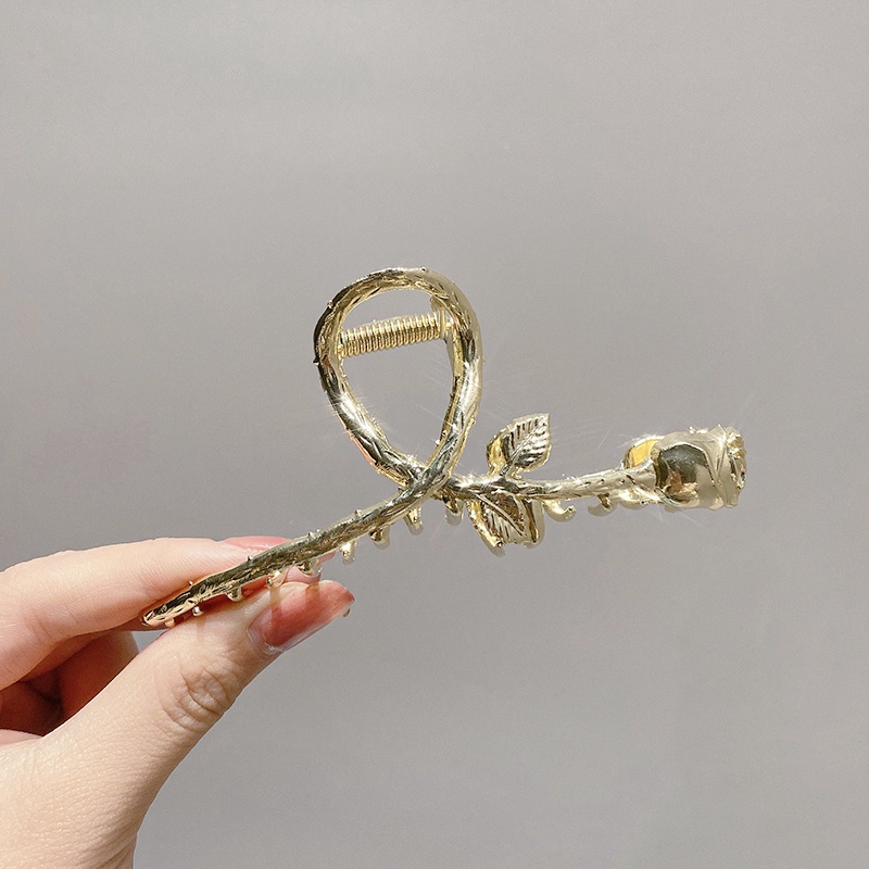 Kẹp Tóc Đính Đá Ngọc Trai Nhân Tạo Phong Cách Hàn Quốc Sang Trọng