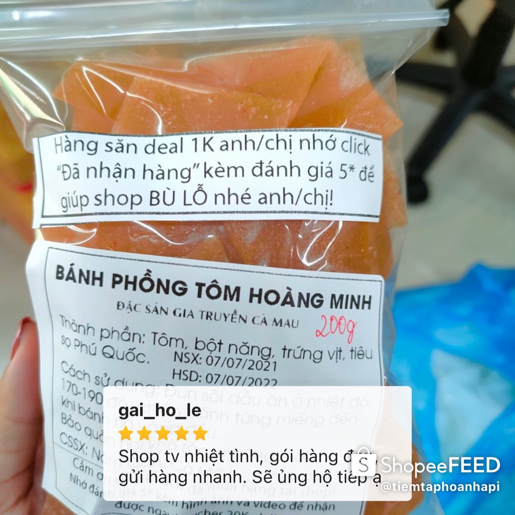 Bánh phồng mít ngon |Bánh phồng mít Năm Căn| Đặc sản Cà Mau |GÓI 100G|Loại đặc biệt|KHÔNG NGON HOÀN TIỀN