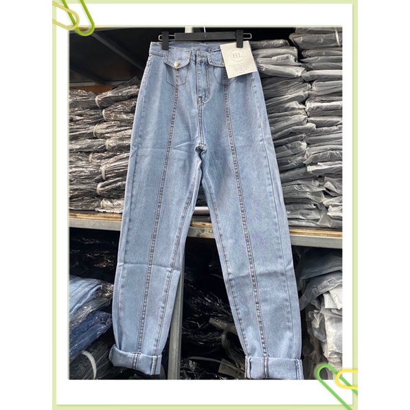 [xả hàng] QUẦN JEANS NỮ DÁNG BAGGY TÚI KIỂU SIÊU CUTE