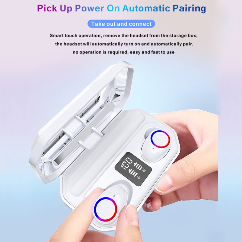 Tai Nghe zzz Bluetooth 5.0 Không Dây Kèm Hộp Sạc 50mAh