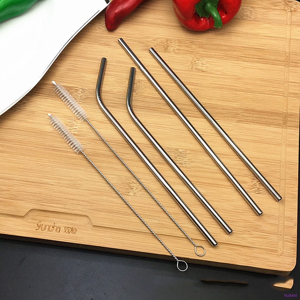 Cọ Vệ Sinh Ống Hút Bằng Thép Không Gỉ Mềm Dài 21.5cm