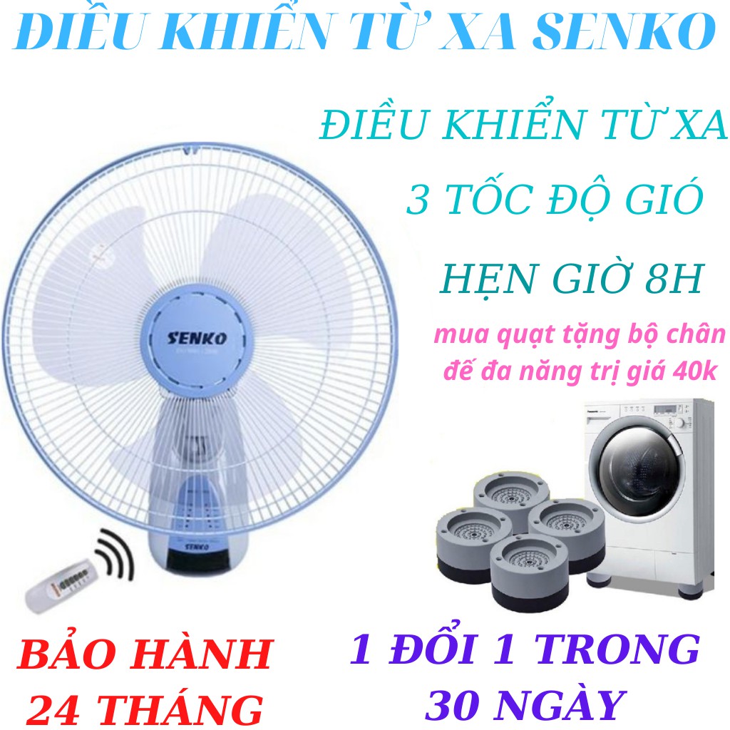 Quạt Công Nghiệp Treo Tường Senko Điều Khiển Từ Xa 1628 - Bảo Hành 2 Năm-Quạt Điện Treo Tường Giá Rẻ | BigBuy360 - bigbuy360.vn