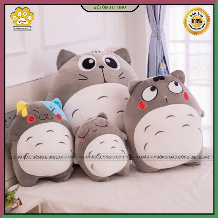 ❤️Sale Khủng❤️ Gấu bông gối ôm totoro chất liệu vải nhung cao cấp -Thú nhồi bông sang trọng