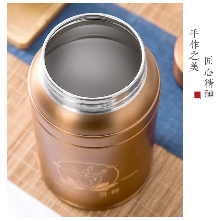 HỘP ĐỰNG TRÀ INOX 304 | LỌ ĐỰNG CHÈ SIÊU BỀN CHỐNG BÁM VÂN TAY | LỌ ĐỰNG 2 LẠNG CHÈ