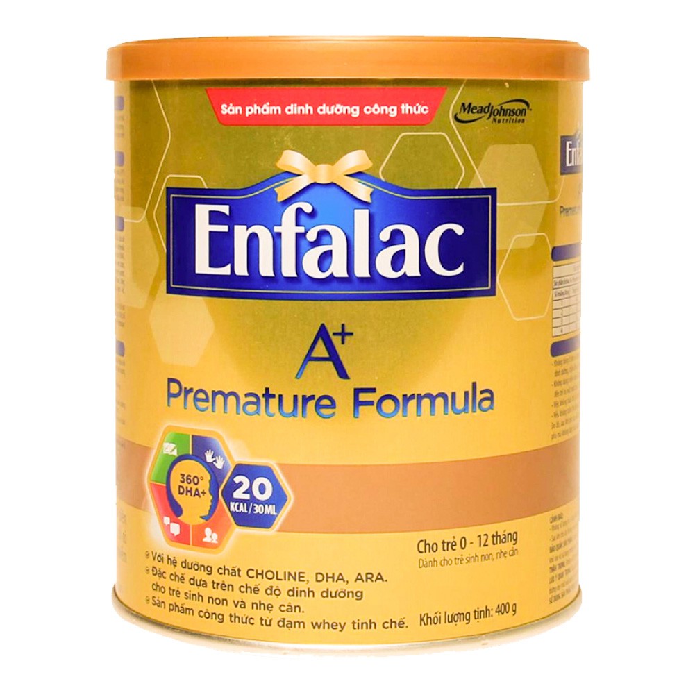 Sữa Bột Enfalac A+ Premature: Sữa Cho Trẻ Sinh Non-400g