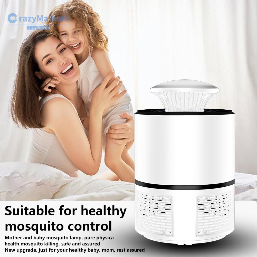 Crazymallueb❤USB Powered Mosquito Killer Lamp 355nm UV Mosquito Repellent Electronic Insect Trap Bug Zapper❤Lighting