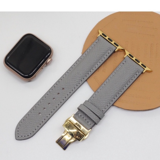Dây Đồng Hồ APPLE WATCH, Dây Đeo Thay Thế Apple Watch Thêu Chỉ ZJ Da EPSOM Phù Hợp Với Mặt 38mm,40mm,41mm,42mm,44mm,45mm