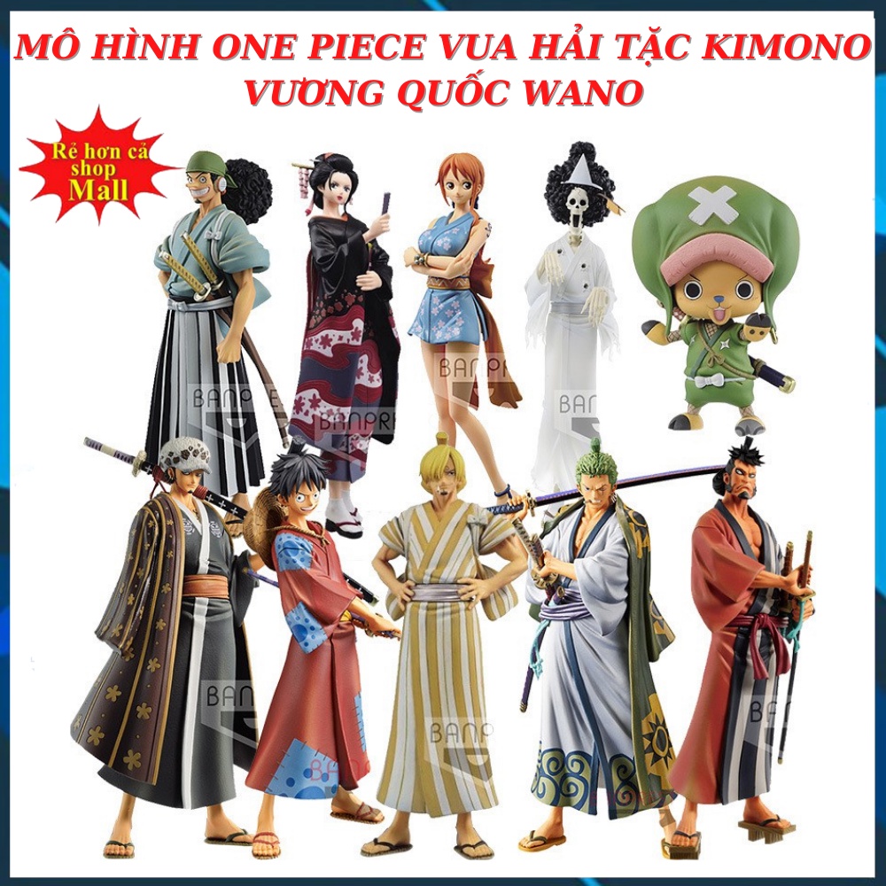 mô hình One Piece vua hải tặc kimono vương quốc wano trọn bộ phiên bản giới hạn tomeno