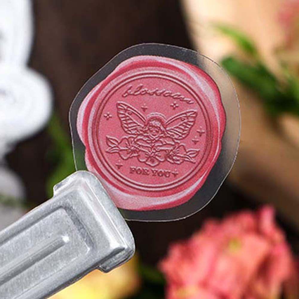 Set 40 Sticker Dán Trang Trí Album / Di Động DIY Hình Ngọn Lửa