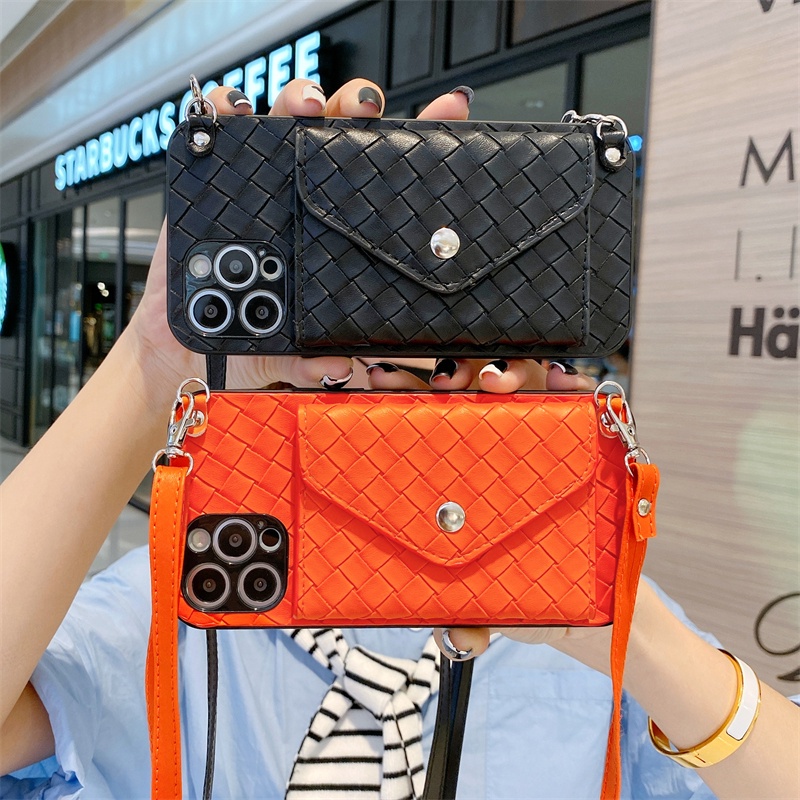 Bao Da Điện Thoại Có Ngăn Đựng Thẻ Và Dây Đeo Chéo Cho iphone 11 12 pro max 13 pro max 14 pro max 15 pro max x xr xs max 14 15 plus Ốp