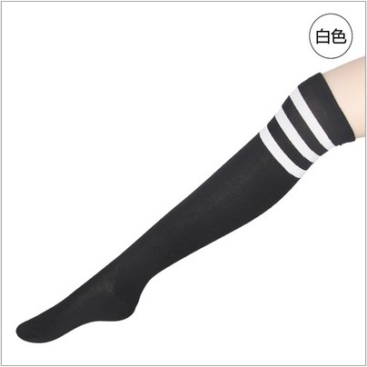 Vớ thun 3 sọc cosplay nữ sinh Nhật Bản vải siêu đẹp ôm chân C3013 | BigBuy360 - bigbuy360.vn