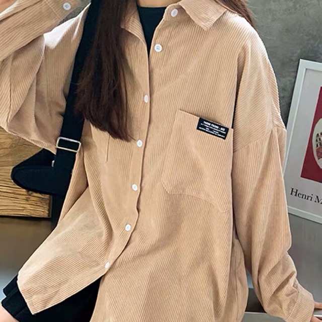 GIÁ SHOCK 🔥Sơ mi nhung tăm cực dày dặn ♥️ Hàng order có ảnh sản phẩm thật