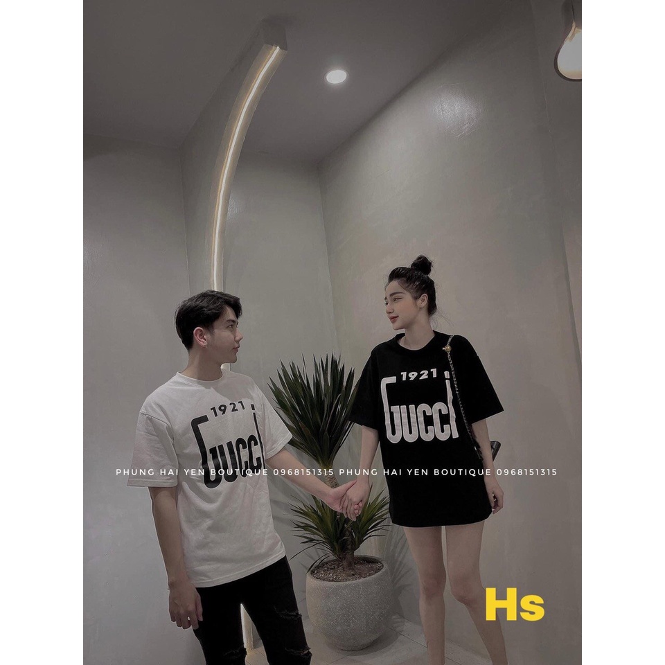 [RẺ VÔ ĐỐI] Áo phông form thụng in chữ 1921 chất liệu cotton nam nữ mặc đẹp