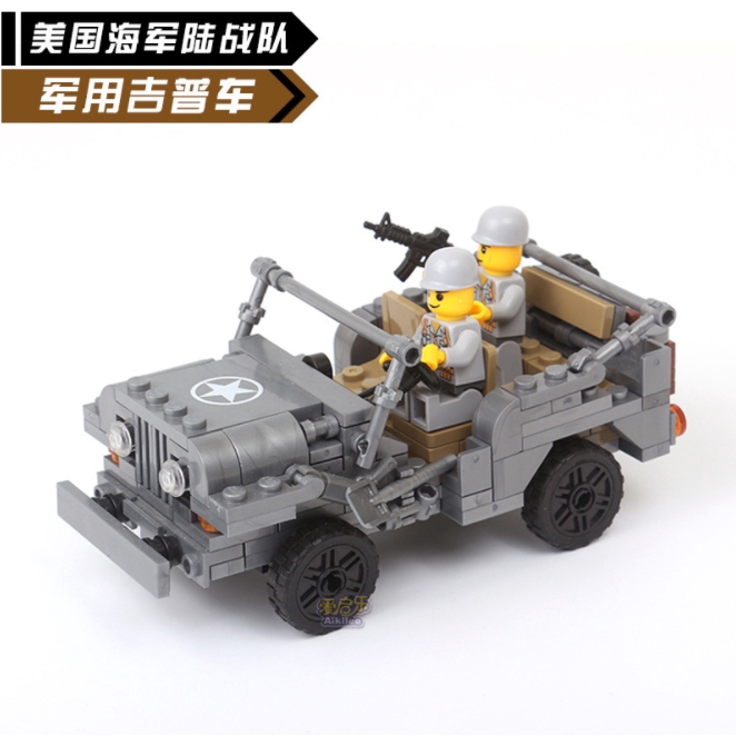 Kai chi 6409 xe tải kỹ thuật xe tải xe cứu hỏa cảnh sát tương thích Lego lắp ráp khối xây dựng trẻ em