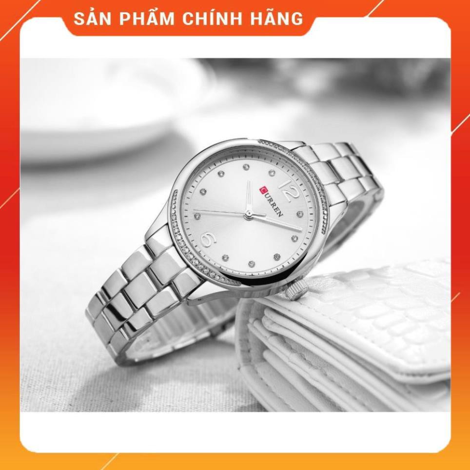 [NỮ TÍNH] Đồng Hồ Nữ Curren Chính Hãng Dây Thép Không Gỉ 9003 Size 36mm Nhẹ Nhàng Xin Xắn