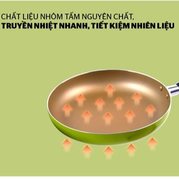 CHÍNH HÃNG - Cặp chảo chống dính trơn cạn SUNHOUSE SỈZE 18 - 24 -  GIAO MÀU NGẪU NHIÊN