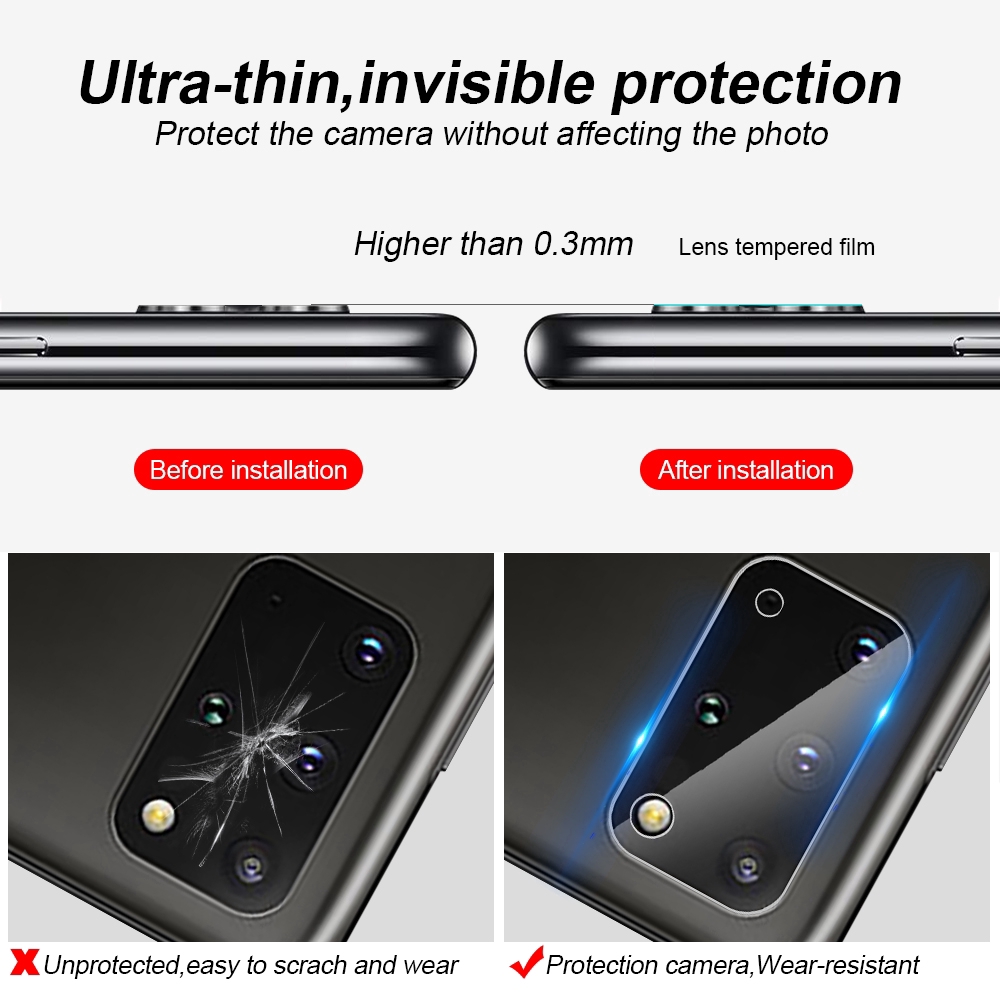 Kính Cường Lực Bảo Vệ Camera Cho Samsung Galaxy Note 10 Plus Pro A80 A90 A40 A60 A70 M40 A20E M31 A01 A91 S20 Plus Ultra A71 A51 A40S A20S A10S A90 5g