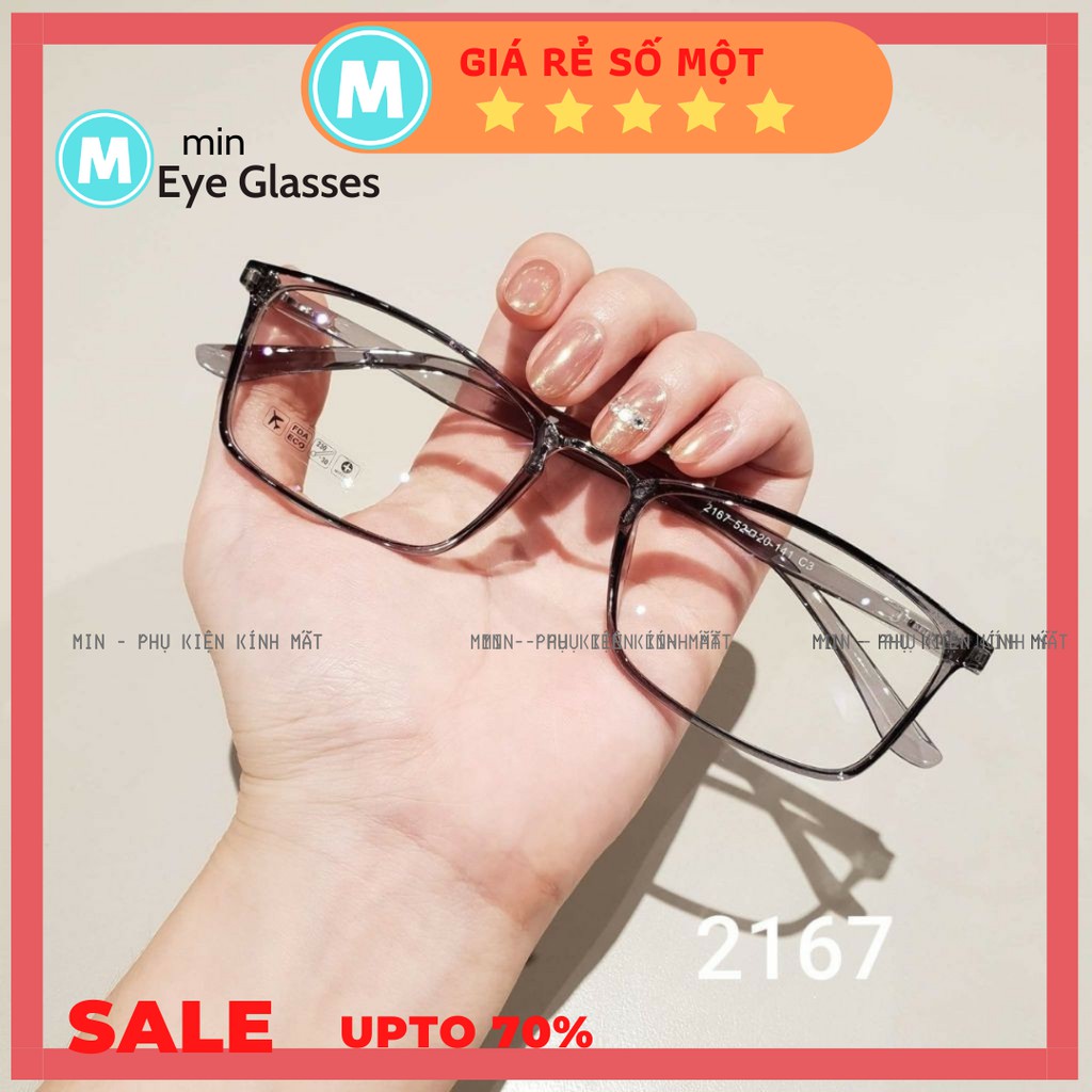 [SIÊU SALE] Gọng kính cận Unisex Nam Nữ Hàn quốc Fom nhỏ 2167 - MIN Eyewear