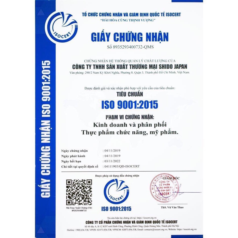 01 Hộp Nước uống Collagen Yến sào Nhật bản - COLLAGEN X5 SUPER AQUA DR SHIDO (14 gói / hộp) | Thế Giới Skin Care