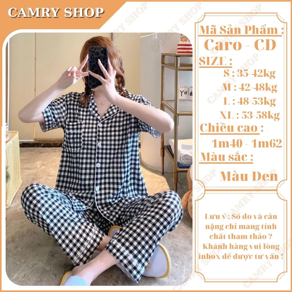 Đồ ngủ pijama nữ chất liệu Kate Thái cao cấp - Caro CD
