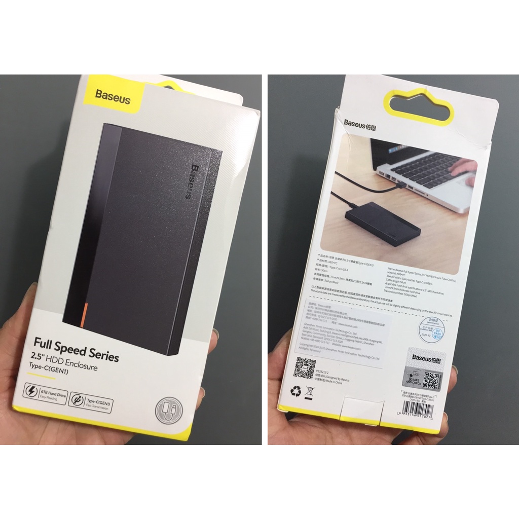 Hộp đựng ổ cứng HDD 2.5inches gắn ngoài Baseus Full Speed Series Gen 1 | BigBuy360 - bigbuy360.vn