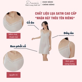 [DREAMII] Váy Ngủ Lụa Kylie Set White Cao Cấp