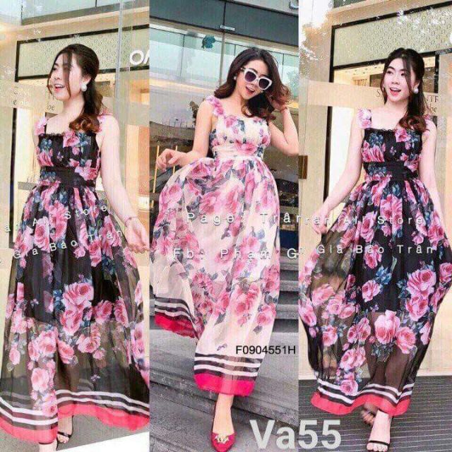 Maxi hoa hồng