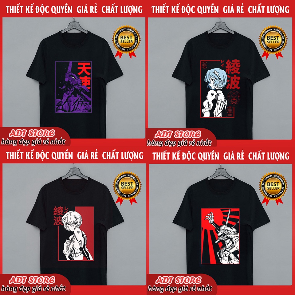 Áo thun Neon Genesis Evangelion  Collections ngắn tay 4 mẫu HOT bán chạy