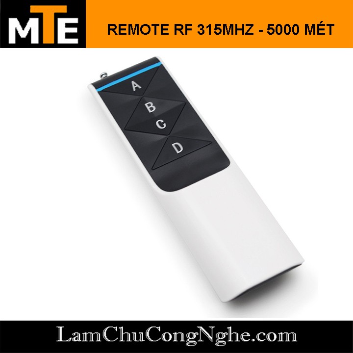 Tay phát RF 315Mhz 4 phím công suất cao 5000M - remote control