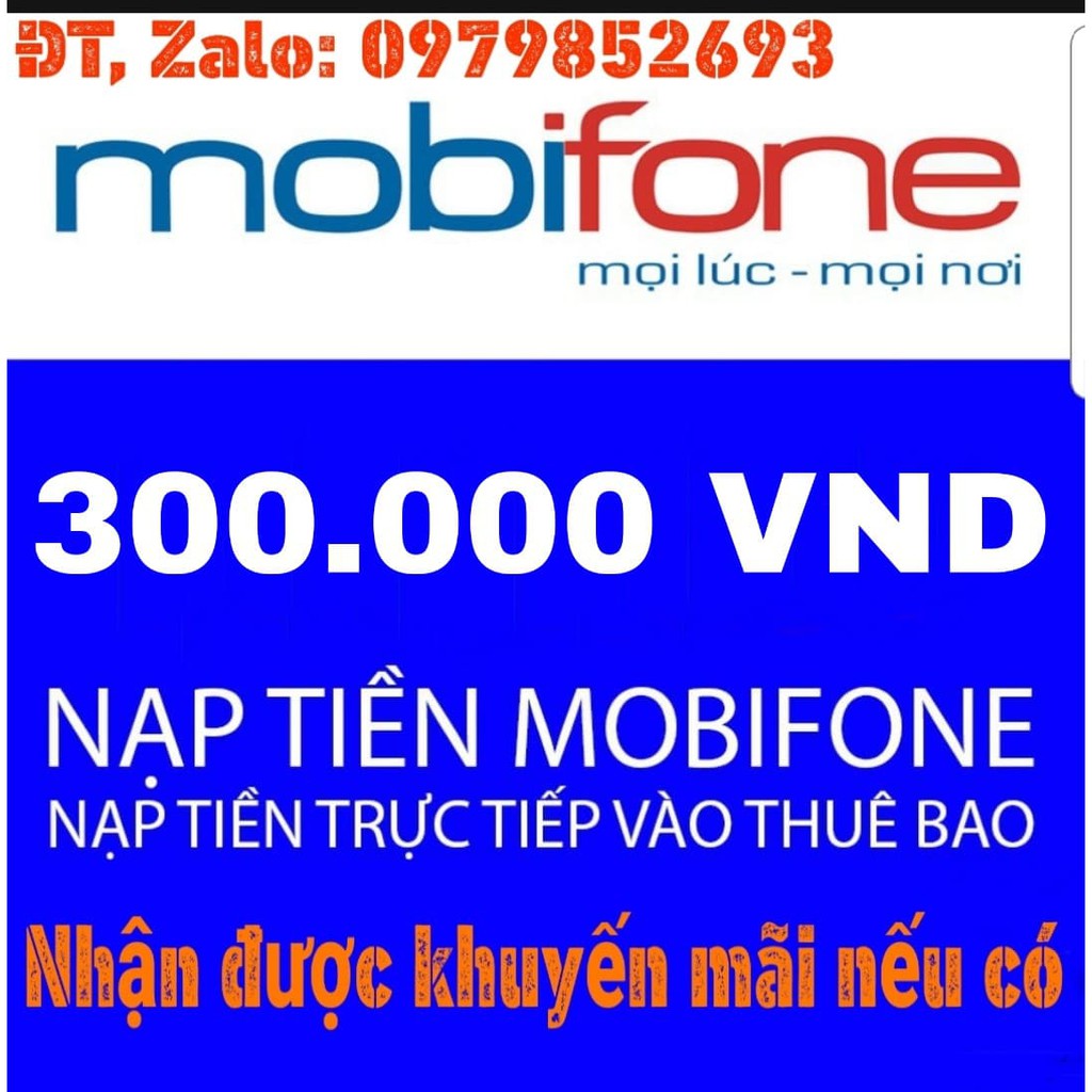 Thẻ Cào MOBIFONE 300.000VND