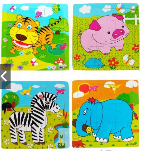 Tranh ghép 9 miếng hình con vật