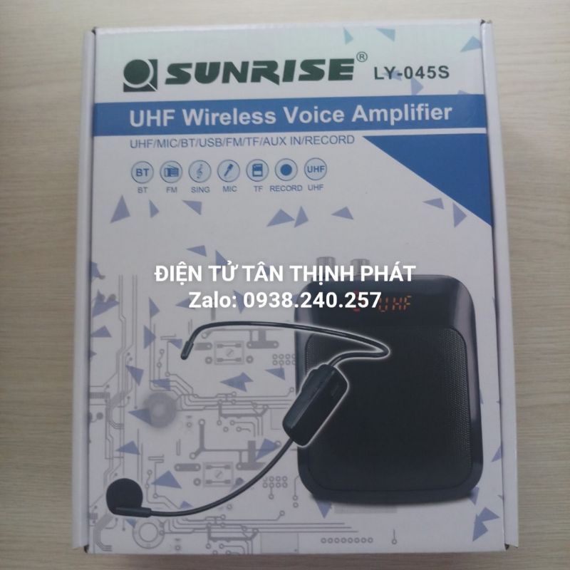 Máy trợ giảng, máy dạy học sunrise LY-045S, sunrise MA-019 có bluetooth, usb,TF, AUX - sunrise ly-045