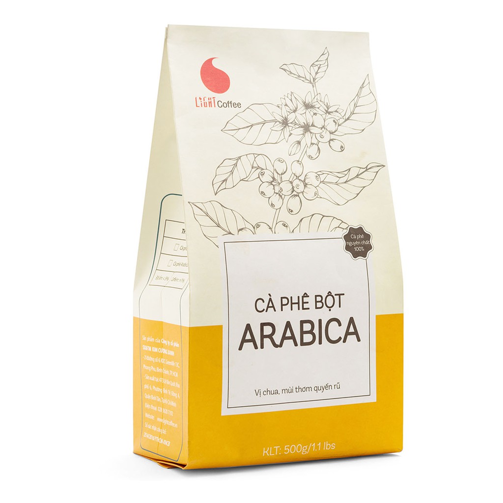 [Mã BMBAU50 giảm 7% đơn 99K] Cà phê Arabica nguyên chất 100% - Light Coffee 500g