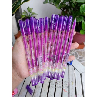 Hộp 12 cây bút gel mực tím Sweety TToru Hàn Quốc dành cho học sinh tiểu học