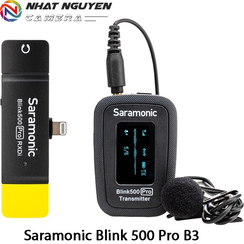 Saramonic B3 Pro ( 1 phát 1 nhận) - Micro thu âm không dây Saramonic Pro B3 Cổng Lightning dành cho iOS