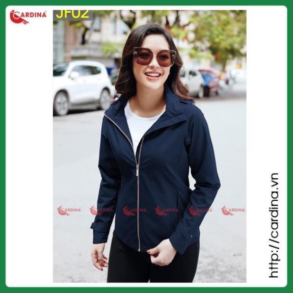 Áo Khoác Nữ, Áo Khoác Jacket Nữ 2 Lớp CARDINA Cao Cấp Chống Nước, Chống Nhăn, Kiểu Dáng Trẻ Trung