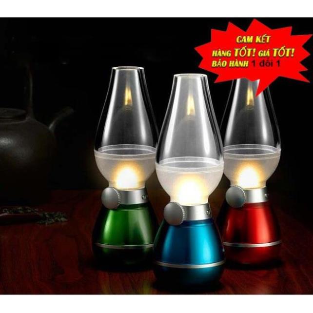 Đèn dầu cảm biến thổi tắt thổi sáng sạc pin tiện lợi - NTC