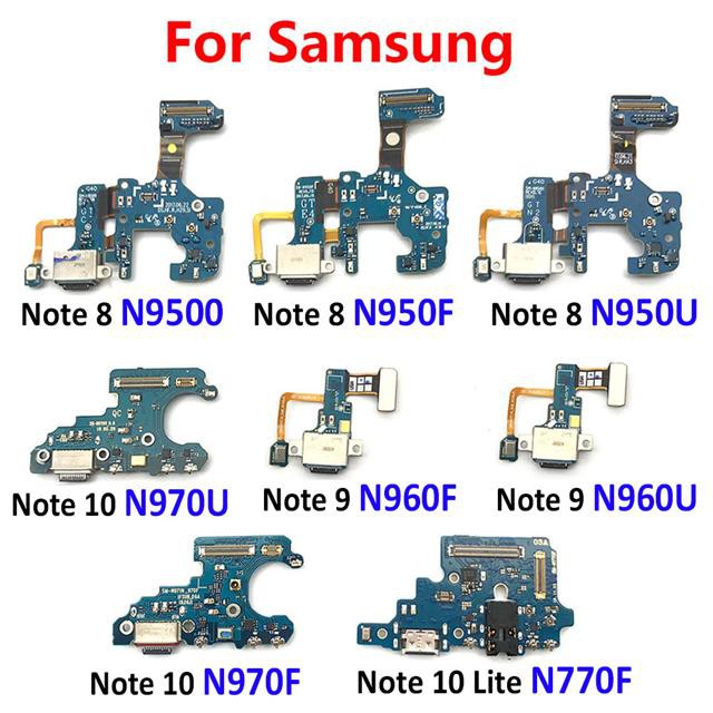 Bảng Mạch Cổng Sạc Cao Cấp Cho Điện Thoại Samsung Note 8 9 10 Lite 20 Ultra N950F N950U N9500 N960F N970F N970U