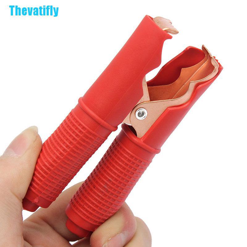 Set 2 kẹp cá sấu kiểm tra điện màu đỏ + đen