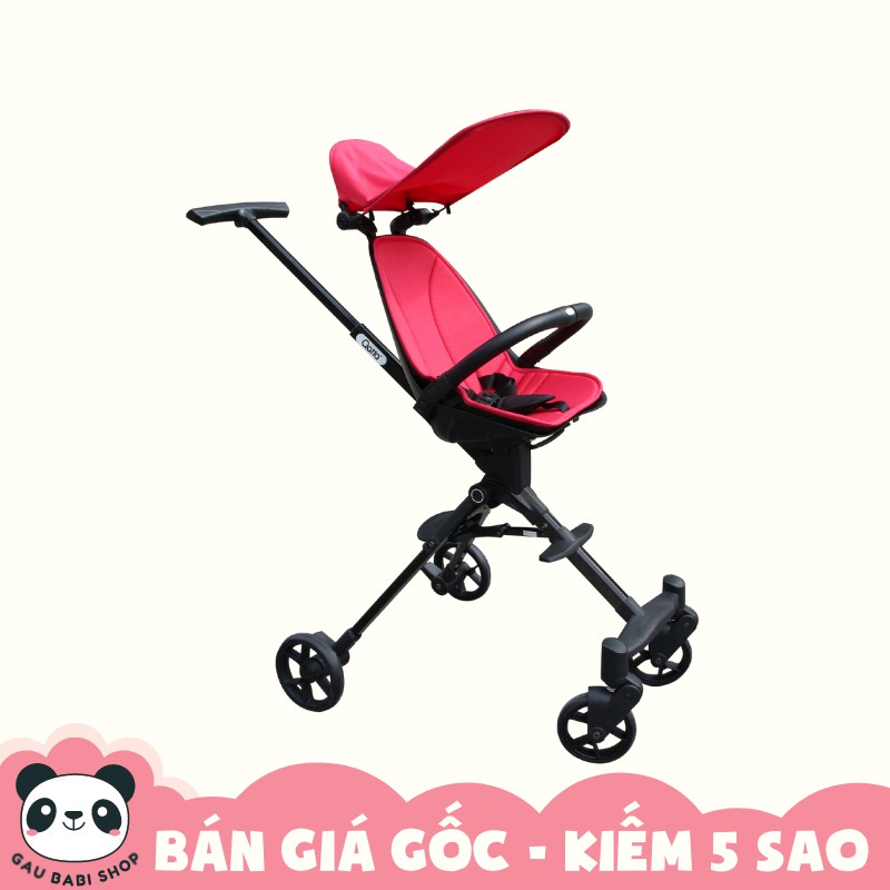 FREE SHIP !!! Xe đẩy du lịch gập gọn 2 chiều giảm xóc cao cấp Qatta S113 - Joovy màu Đen