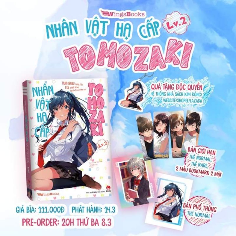 Truyện Light Novel Nhân Vật Hạ Cấp Tomozaki