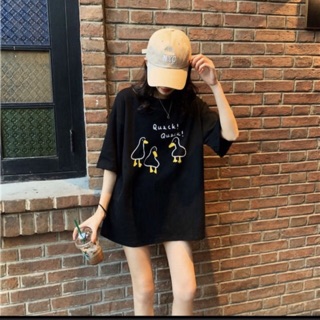 Áo tee vịt quack quack đen - trắng