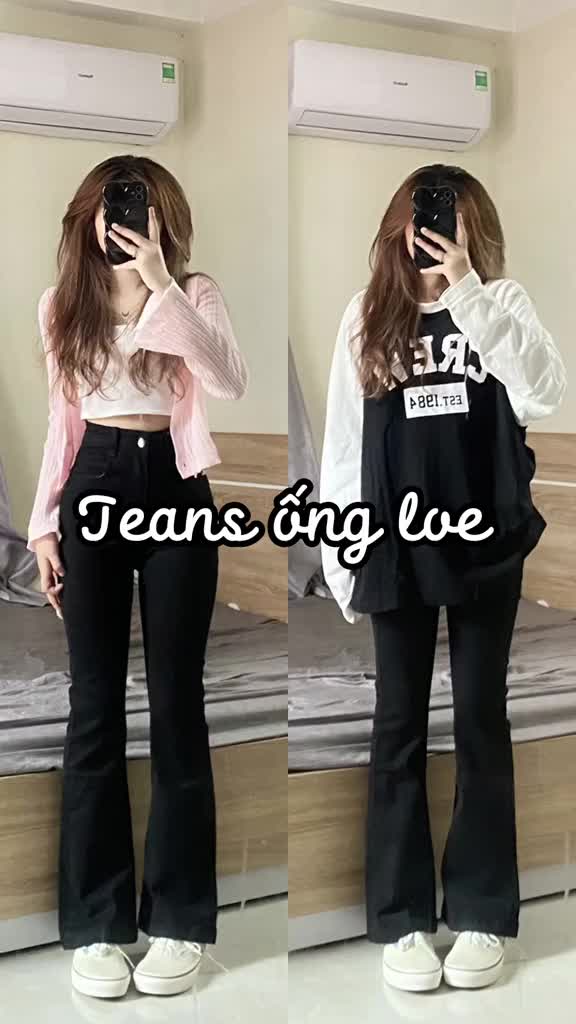 Quần jean nữ ống loe lưng cao dáng ôm skinny MS06 | BigBuy360 - bigbuy360.vn