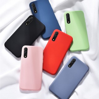 Ốp điện thoại silicon siêu mỏng màu trơn thời trang cho VIVO S1